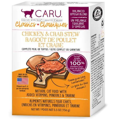 CARU Classics Chicken & Crab Stew for Cats - 5.5 oz (Case of 12)