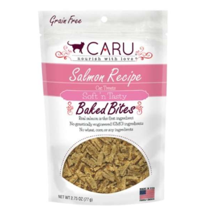 CARU Soft 'n Tasty Salmon Recipe Bites for Cats - 2.75 oz (Case of 12)