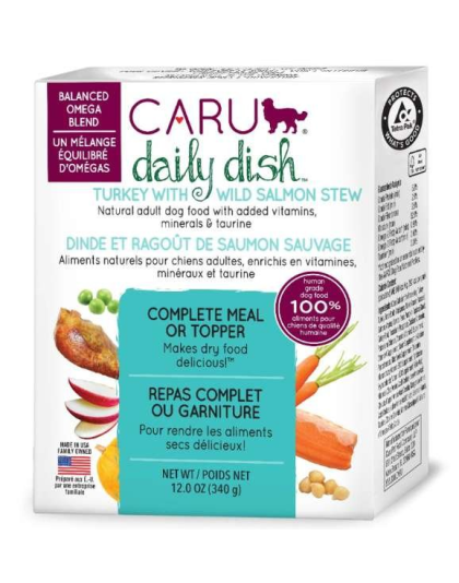 CARU Daily Dish Turkey With Salmon Stew for Dogs - 12 oz (Case of 12)