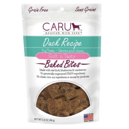 CARU Soft 'n Tasty Duck Recipe Bites for Dogs - 3.5 oz (Case of 12)
