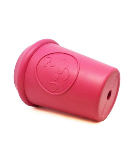 Pink - Coffee Cup Durable Rubber Chew Toy and Treat Dispenser - Large