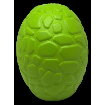 Green - MKB Dinosaur Egg Durable Rubber Chew Toy & Treat Dispenser - Large