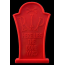 Orange - MKB Headstone  Ultra Durable Nylon Dog Chew Toy for Aggressive Chewers  - OSFA