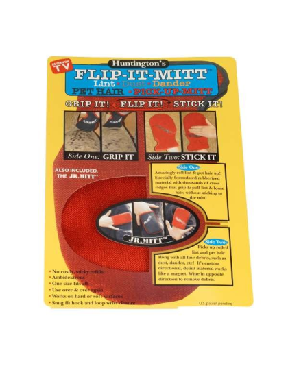 Flip-It-Mitt For Easy Pet Hair Removal