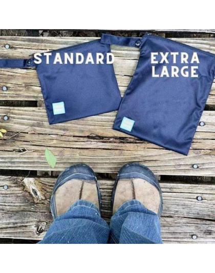 Blue - Blue Bone Yucky Puppy Dog Poop Bag Holders- Extra Large Size - 6.75x9.25