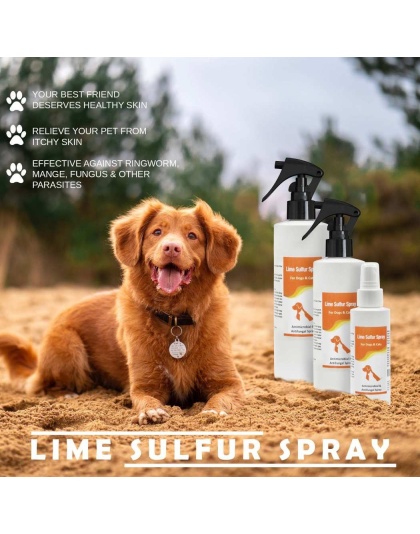 Classic's Lime Sulfur Spray Pet Care for Dry and Itchy Skin - 8 fl oz