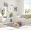 Grey - GOOPAWS 4 in 1 Self Warming Burrow Cat Bed, Pet Hideway Sleeping Cuddle Cave - 22" x14" x10"