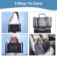 Grey / Red - GOOPAWS Soft-Sided Kennel Pet Carrier for Small Dogs, Cats, Puppy, Airline Approved Cat Carriers Dog Carrier Collapsible, Travel Handbag & Car Seat - 17" x 10" x 11.5"