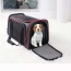 Grey / Red - GOOPAWS Soft-Sided Kennel Pet Carrier for Small Dogs, Cats, Puppy, Airline Approved Cat Carriers Dog Carrier Collapsible, Travel Handbag & Car Seat - 19" x 12" x 12"