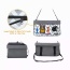 Gray Stripe - JESPET & GOOPAWS Dog Booster Seats for Cars, Portable Dog Car Seat Travel Carrier with Seat Belt for 24lbs Pets - 16" L x 13" D x 9" H