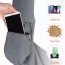 Grey - JESPET Comfy Pet Sling for Small Dog Cat, Hand Free Sling Bag Breathable Soft Knit with Front Pocket, Travel Puppy Carrying Bag, Pet Pouch. Machine Washable - 28" L x 13" H