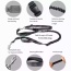 Black - JESPET Hands Free Dog Leash for Running, Walking, Hiking Jogging for Medium & Large Dogs up to 150lbs, Durable Dual Handle Waist Leash with Reflective Bungee and Adjustable Waist - 1'' x 48''