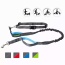 Blue - JESPET Hands Free Dog Leash for Running, Walking, Hiking Jogging for Medium & Large Dogs up to 150lbs, Durable Dual Handle Waist Leash with Reflective Bungee and Adjustable Waist - 1'' x 48''