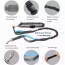 Blue - JESPET Hands Free Dog Leash for Running, Walking, Hiking Jogging for Medium & Large Dogs up to 150lbs, Durable Dual Handle Waist Leash with Reflective Bungee and Adjustable Waist - 1'' x 48''