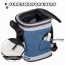 Blue Grey - JESPET Pet Backpack Carrier for Small Dog, Puppy, Soft Carrier Backpack Ideal for Traveling, Hiking, Walking and Outdoor Activities with Family - 13"x 12"x 17"