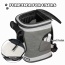 Smoke Grey - JESPET Pet Backpack Carrier for Small Dog, Puppy, Soft Carrier Backpack Ideal for Traveling, Hiking, Walking and Outdoor Activities with Family - 13"x 12"x 17"