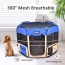Blue - JESPET Pet Dog Playpens 36", 45" & 61" Portable Soft Dog Exercise Pen Kennel with Carry Bag for Puppy Cats Kittens Rabbits, Indoor/Outdoor Use - 61x61x30 Inch