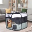 Shale Green - JESPET Pet Dog Playpens 36", 45" & 61" Portable Soft Dog Exercise Pen Kennel with Carry Bag for Puppy Cats Kittens Rabbits, Indoor/Outdoor Use - 45x45x24 Inch