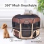 Coffee - JESPET Pet Dog Playpens 36", 45" & 61" Portable Soft Dog Exercise Pen Kennel with Carry Bag for Puppy Cats Kittens Rabbits, Indoor/Outdoor Use - 61x61x30 Inch