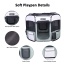 Shale Green - JESPET Pet Dog Playpens 36", 45" & 61" Portable Soft Dog Exercise Pen Kennel with Carry Bag for Puppy Cats Kittens Rabbits, Indoor/Outdoor Use - 61x61x30 Inch