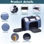Blue Grey - JESPET Soft-Sided Kennel Pet Carrier for Small Dogs, Cats, Puppy, Airline Approved Cat Carriers Dog Carrier Collapsible, Travel Handbag & Car Seat - 16" x 10" x 11"