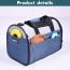 Blue Grey - JESPET Soft-Sided Kennel Pet Carrier for Small Dogs, Cats, Puppy, Airline Approved Cat Carriers Dog Carrier Collapsible, Travel Handbag & Car Seat - 16" x 10" x 11"