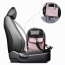 Pink - JESPET Soft-Sided Kennel Pet Carrier for Small Dogs, Cats, Puppy, Airline Approved Cat Carriers Dog Carrier Collapsible, Travel Handbag & Car Seat - 17" x 9" x 11.5"