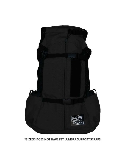 Jet Black - K9 Sport Sack Air 2 - Large (20"-23" from collar to tail)