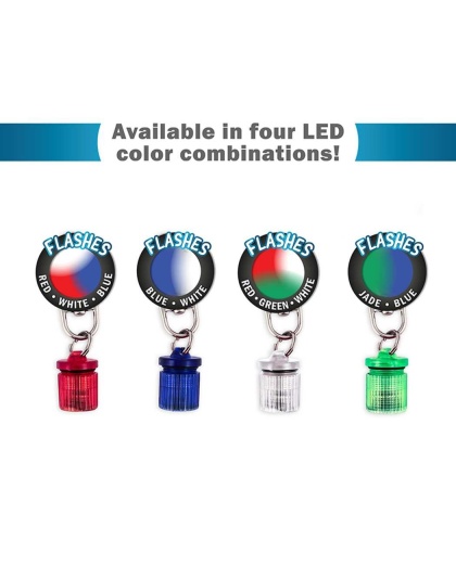 Red - Red/Blue LED - Pet Blinkers Flashing LED Pet Safety Light  - Large Breed