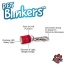 Red - Red/Blue LED - Pet Blinkers Flashing LED Pet Safety Light  - Large Breed