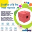 Red - SP Gift Box Durable Rubber Chew Toy & Treat Dispenser - Medium