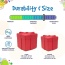 Red - SP Gift Box Durable Rubber Chew Toy & Treat Dispenser - Medium