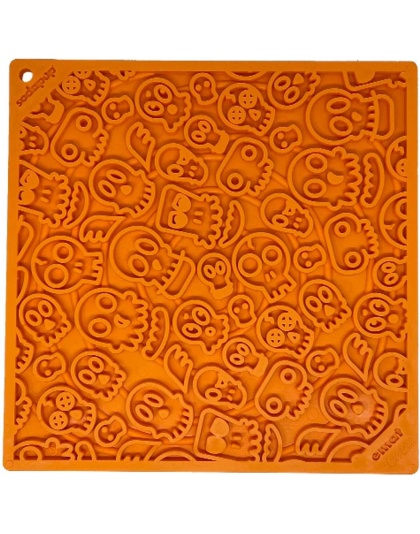 Orange - Zombie Design Emat Enrichment Lick Mat