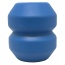 Blue - ID Double Trouble Durable Rubber Chew Toy and Treat Dispenser  - Large