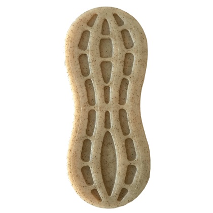 Brown - SP Peanut Ultra Durable Nylon Dog Chew Toy for Aggressive Chewers