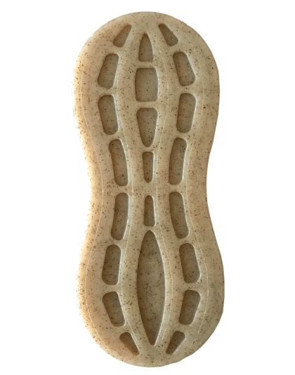 Brown - SP Peanut Ultra Durable Nylon Dog Chew Toy for Aggressive Chewers