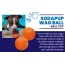 Orange - SP Smile Ball Ultra Durable Synthetic Rubber Chew Toy & Floating Retrieving Toy  - Medium