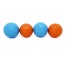Orange - SP Smile Ball Ultra Durable Synthetic Rubber Chew Toy & Floating Retrieving Toy  - Medium