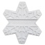 White - SP Snowflake Ultra Durable Nylon Dog Chew Toy for Aggressive Chewers
