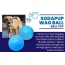 Blue - SP Wag Ball Ultra Durable Synthetic Rubber Chew Toy & Floating Retrieving Toy - Large