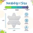 White - SP Snowflake Ultra Durable Nylon Dog Chew Toy for Aggressive Chewers