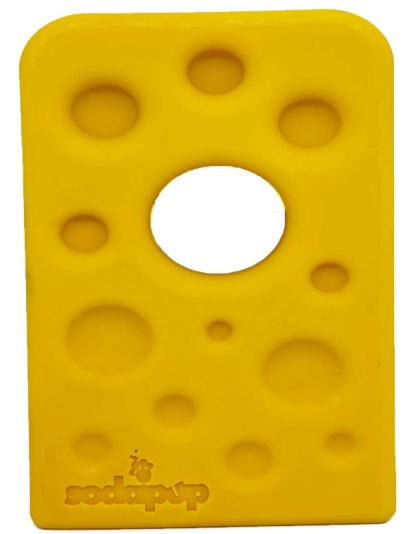Yellow - SP Swiss Cheese Wedge Durable Nylon Dog Chew Toy for Aggressive Chewers