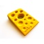 Yellow - SP Swiss Cheese Wedge Durable Nylon Dog Chew Toy for Aggressive Chewers