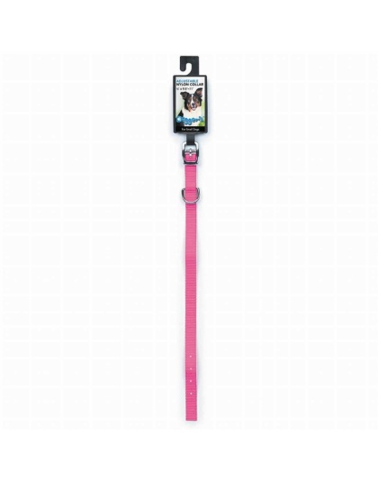Neon Pink - DGR 1/2in Nylon Collar 12in Neon Pink - 12in