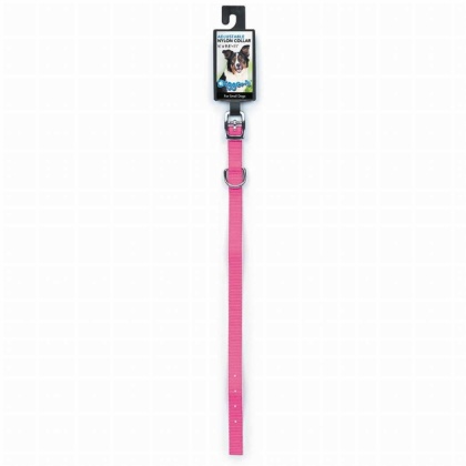 Neon Pink - DGR 1/2in Nylon Collar 14in Neon Pink - 14in