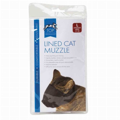 TP Lined Nylon Cat Muzzle L Over 12lb - L Over 12lb