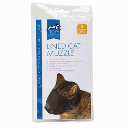 TP Lined Nylon Cat Muzzle S to 6lb - S to 6lb