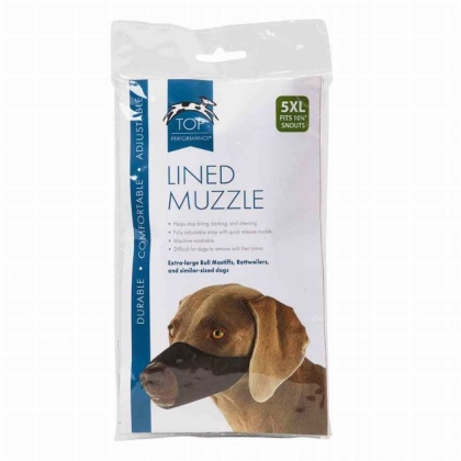 TP Lined Nylon Muzzle 10.25Insnout 5XL - 10.25In snout 5XL