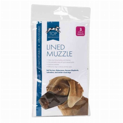 TP Lined Nylon Muzzle 7In Snout Sz 3 - 7In Snout Sz 3