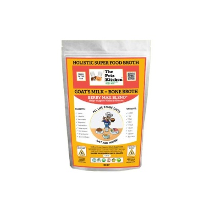 Goats Milk + Bone Broth Berry Max Antioxidant Vision & Glucose Support Broth* The Petz Kitchen Dog & Cat Holistic Super Foods*